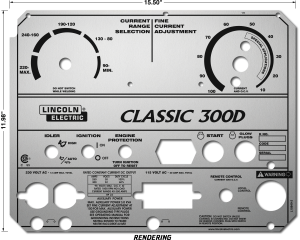 Lincoln Classic 300D Matte Silver Faceplate (9SL10849-2 / L10849-2)
