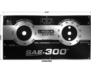 Lincoln SAE-300 Gloss Black Photometal Upper Faceplate (9SL15885 / L15885)