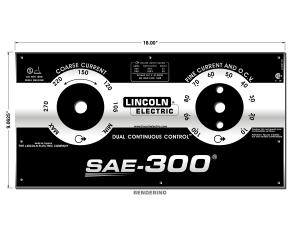 LINCOLN SAE-300 Satin Black Faceplate (9SL15885 / L15885)