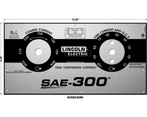 Lincoln SAE-300 Matte Silver Photometal Upper Faceplate (9SL15885 / L15885)