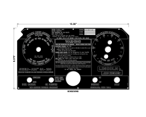 Lincoln SA-200 BlackFace Midnight Black Matte Photometal Faceplate (9SL5750 / L5750)