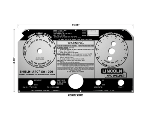 Lincoln SA-200 BlackFace Two-Tone Matte Photometal Faceplate (9SL5750 / L5750)