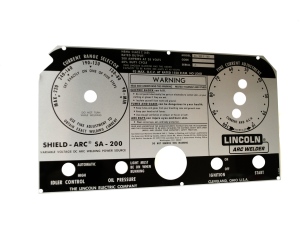 LINCOLN SA-200 OEM Replacement NAMEPLATE/FACEPLATE L-5750