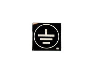 Lincoln OEM Ground Label Decal Sticker (9ST13260-4 / T13260-4)  3/4" x 3/4"