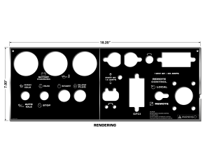 SAE-300 HE Satin Black Photometal Lower Plate - L16333 VM