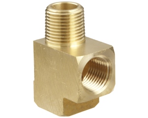 Lincoln SA-200 SA-250 1/8" NPT Brass Run Tee (Qty 1)