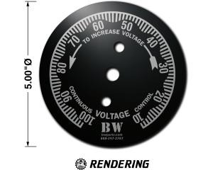AC & DC Polished Stainless Steel BWParts Remote Box Faceplate