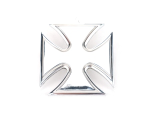 Polished Iron Cross Remote/Ditch Box Control Knob 