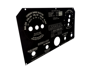 Lincoln SA-200 Black Face Midnight Matte NAMEPLATE/FACEPLATE (9SL5171 / L5171)