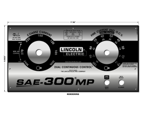 Lincoln SAE-300 MP Upper Mirrored Gloss Photometal Faceplate (9SL16775 / L16775)