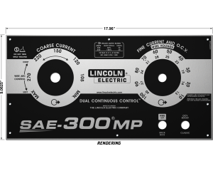 Lincoln SAE-300 MP Upper Matte Black Photometal Faceplate (9SL16775 / L16775)