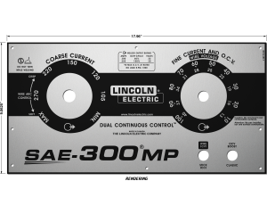 Lincoln SAE-300 MP Upper Matte Silver Photometal Faceplate (9SL16775 / L16775)