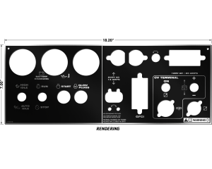 Lincoln SAE-300 MP Gloss Black Photometal Lower Faceplate (9SL16768 / L16768)