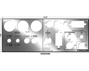 Lincoln SAE-300 MP Mirrored Gloss Photometal Lower Faceplate (9SL16768 / L16768)