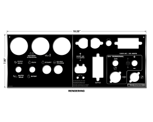 Lincoln SAE-300 MP Satin Black Photometal Lower Faceplate (9SL16768 / L16768)
