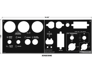 Lincoln SAE-300 MP Satin Black Photometal Lower Faceplate (9SL16768 / L16768)