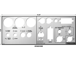 Lincoln SAE-300 MP Satin Silver Photometal Lower Faceplate (9SL16768 / L16768)