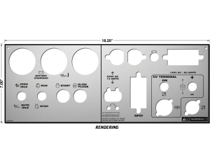 Lincoln SAE-300 MP Matte Silver Photometal Lower Faceplate (9SL16768 / L16768)