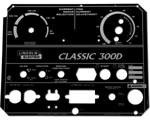 Lincoln Classic 300D Satin Black Photometal Faceplate (9SL10849-3 / L10849-3)