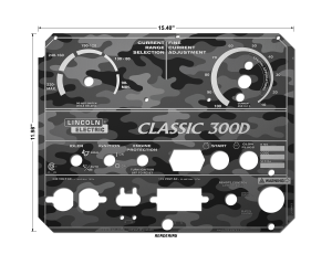 Lincoln Classic 300D Matte Camo Photometal Faceplate (9SL10849-3 / L10849-3)