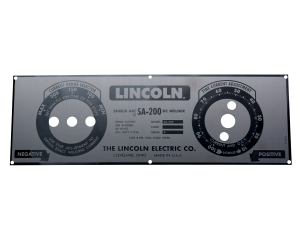 Custom Mirrored Stainless Steel Lincoln SA-200 Blueface Faceplate (9SM8803 / M8803)