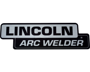 Lincoln SA-200, SA-250 "Lincoln Arc Welder" Mirrored Silver Gloss Photometal Nameplate