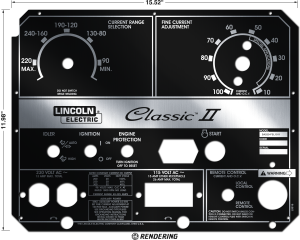 Lincoln Classic II Gloss Black Photometal Faceplate (9SL9916 / L9916)