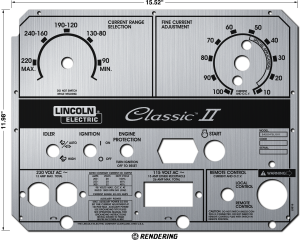 Lincoln Classic II Satin Silver Photometal Faceplate (9SL9916 / L9916)