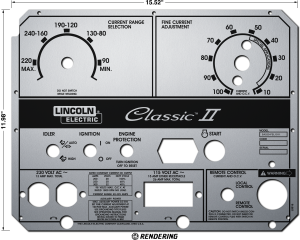 Lincoln Classic II Matte Silver Photometal Faceplate (9SL9916 / L9916)