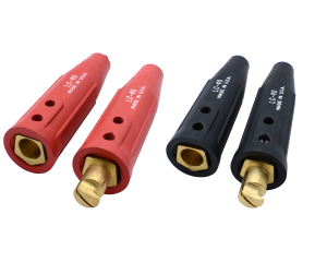 Single Cable Connectors - Red / Black - Male / Female