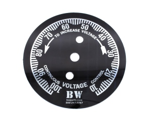 AC & DC BWParts Remote Box Faceplate Decal