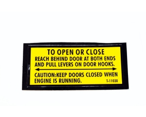 Lincoln OEM Door Sticker (9ST11030 / T11030) 2 1/2" x 1 1/8"