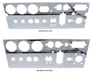 SAE-300 Mirrored Stainless Steel Lower Plate - 2 Styles