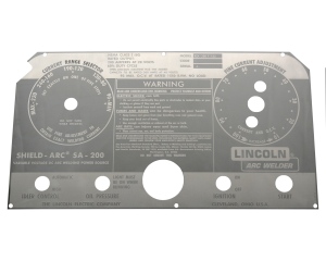 Faceplate Mirrored Stainless Steel - Black Face - Faceplate (9SL5750 / L5750)