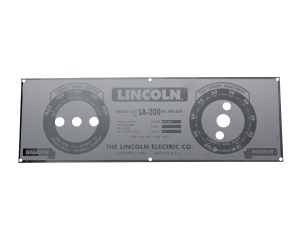 Custom Mirrored Stainless Steel Lincoln SA-200 Blueface Faceplate (9SM8803 / M8803)