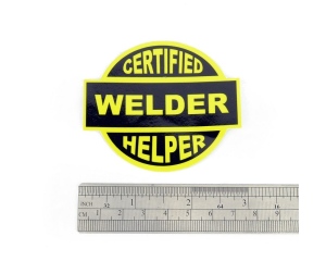 Certified Welder Helper Helmet Sticker