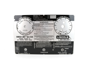 Lincoln SA-250 Perkins 3.152 FACEPLATE - Codes above 8900 (9SL7012 / L7012)