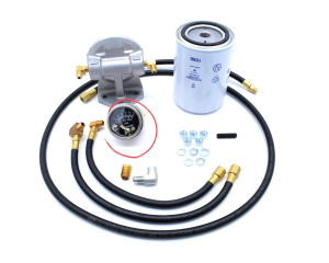 Oil Filter Adapter w/Oil Pressure Gauge - SA-200 F163