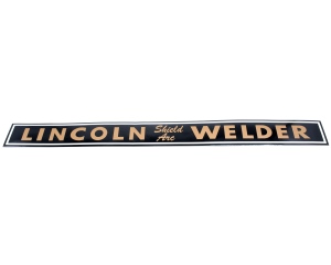 Old Style Lincoln Welder Name Plate Decal