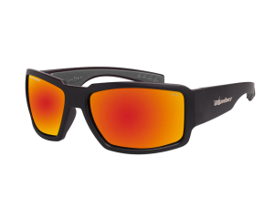 Bomber Boogie Safety Polarized Glasses Red Mirror BG111RM