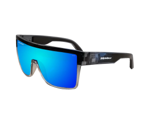 Bomber Buzz Bomb Safety Polarized Glasses Ice Mirror Crystal BZ114ICE