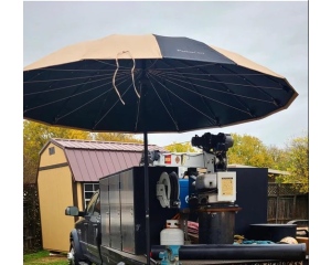 Pipeliners Cloud 10' Heavy Duty Umbrella (2 Colors Available)-Tan